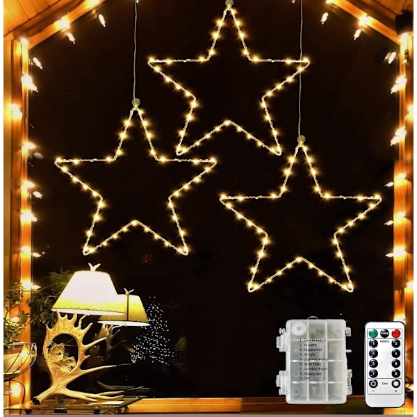 Jul Pentagram Lights (3 st)