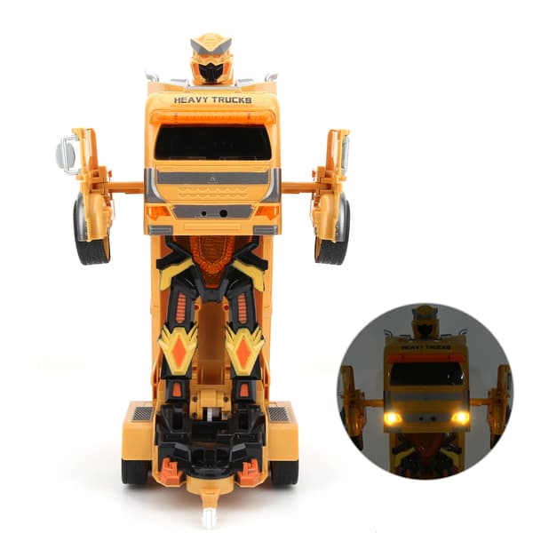 1 12 Skala Fjernkontroll Dual Mode Gravity Sensing Transformable Bil Leketøy Gul