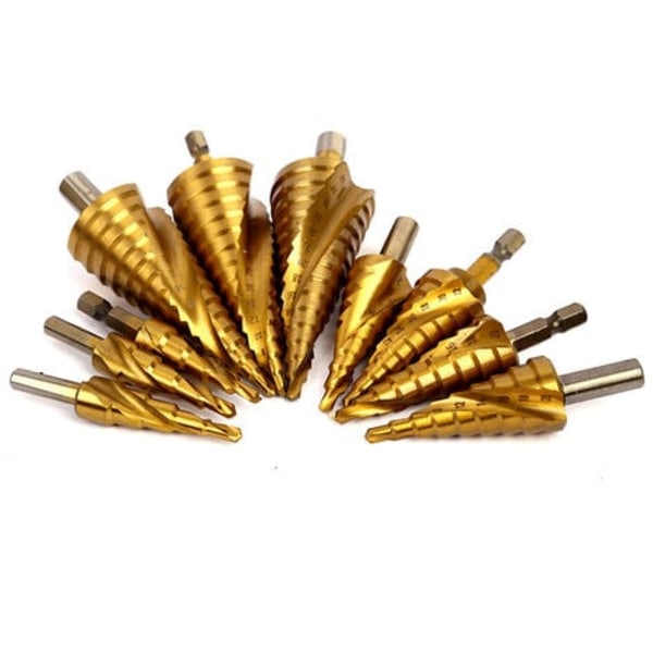 Hexskaft vridbits för trä, stål, aluminium, metall - Hålsåg - Kobolt - 4241 Sexkantsspiralflöjter - 4-32 mm