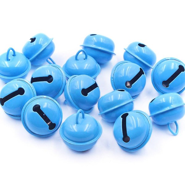 10/20/30 stk Rike og fargerike Bells Jingle Ball Blue 22mm 10PCS LOT