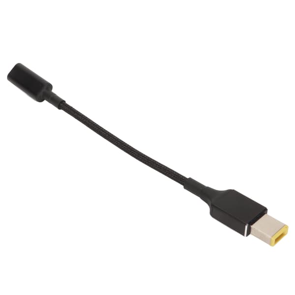 USB C til Slim Tip 100W Laptop Opladerkabel i Aluminiumlegering til Lenovo Rektangulær Port