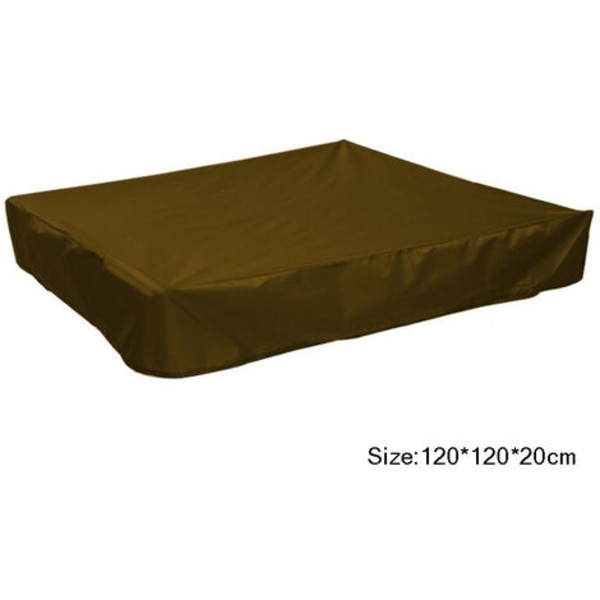 Hage regntrekk - Firkantet solskjerming - Sandsikkert trekk (Brun) 120*120*20cm