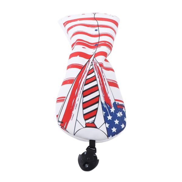 Amerikansk flagg golfkøllehodebeskytter Putter Driver Headcover Protector