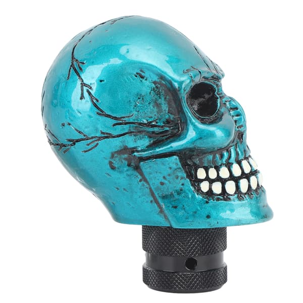 Skull Gear Shift Knob i Harpiks til Manuel Gearkasse - Grøn