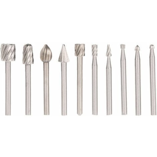 Elektrisk slibetilbehør, roterende fræser Hss fræser, 10 stk, 3 mm