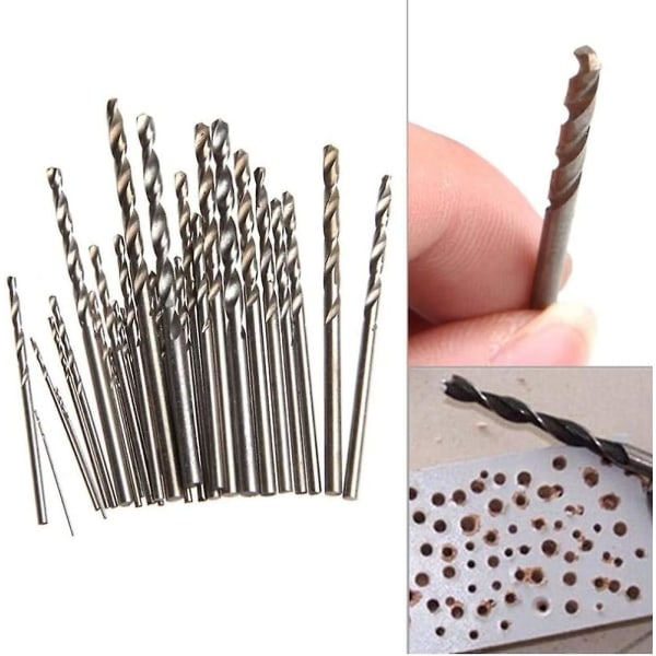 25st Hss Micro Twist Drill Bits Set 0.5mm-3mm För Dremel Craft DIY Tool
