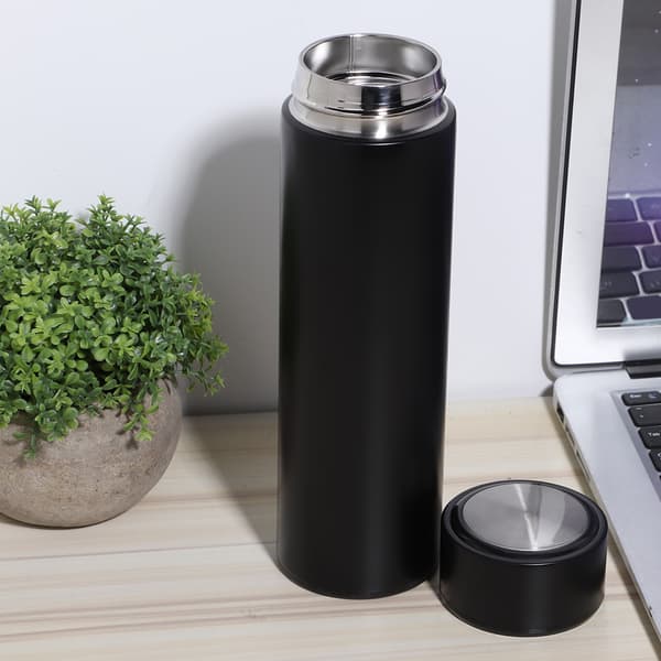 Isoleret Vandflaske i Rustfrit Stål 500ml Mat Sort