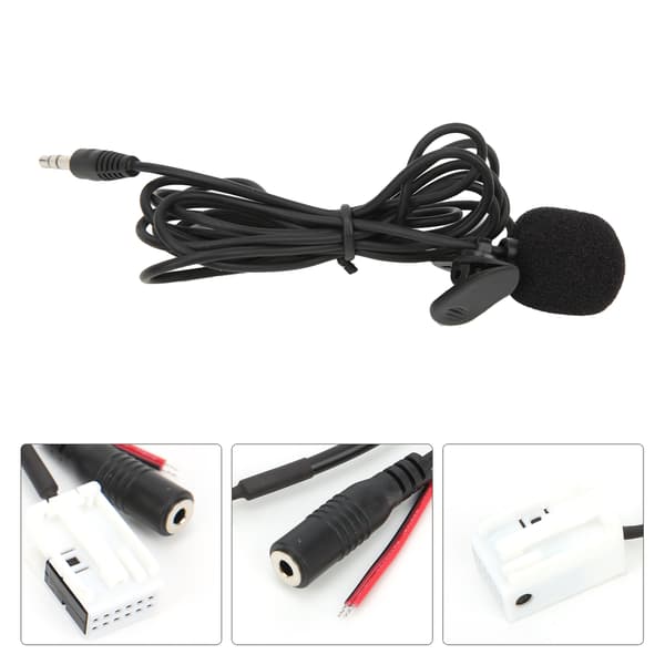 Bluetooth 5.0 AUX Kabel Adapter Handsfree Mikrofon Ersättning för Citroen Berlingo Jumpy C2 C5
