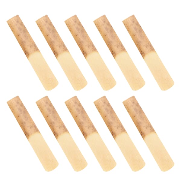 10 st Klarinettblad Plastskydd Bambu Bb 2.5 Saxofontillbehör