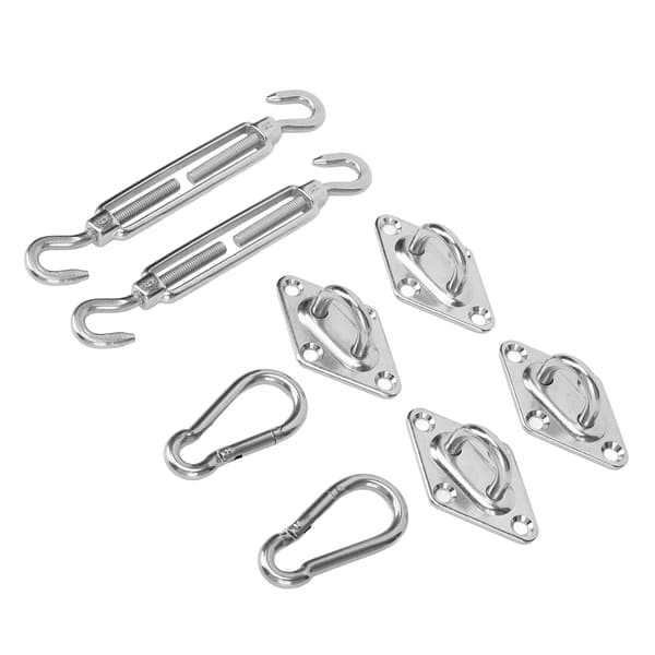 Solsejl Hardware Kit Rustfrit Stål Baldakin Installation Robust Struktur