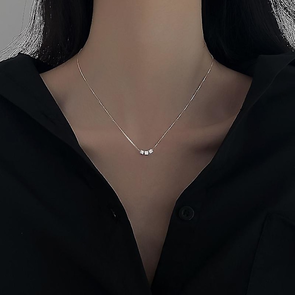 Halskjede liten blokk Choker motesmykker B1739 1909