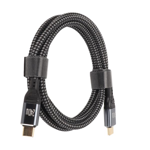 USB C - USB C -kaapeli 240W PD USB 2.0 480Mbps uros-uros datakaapeli 1,5m