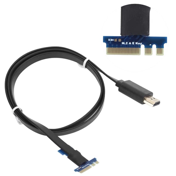 NGFF M2 A E Key til HDMI PCIe Kabeladapter