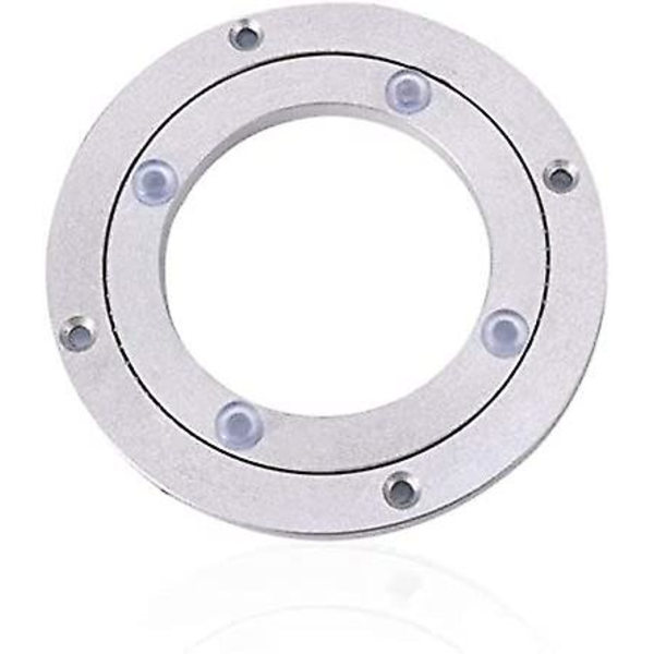 Skulpturbase bordplate rotasjon 360 grader kulelager aluminium platespiller TV-stativ (størrelse: 6 tommer)