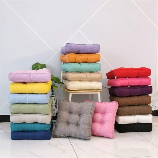 2st (45*45cm kvadrat-500g) manchesterstolsdyna kontorsstudentkudde