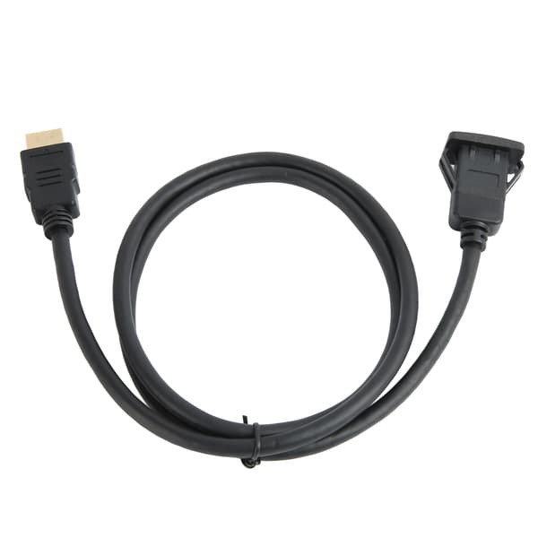 3ft HDMI Forlængerkabel High Definition Multimedia Interface Dash Flush Mount til Bil Motorcykel Båd