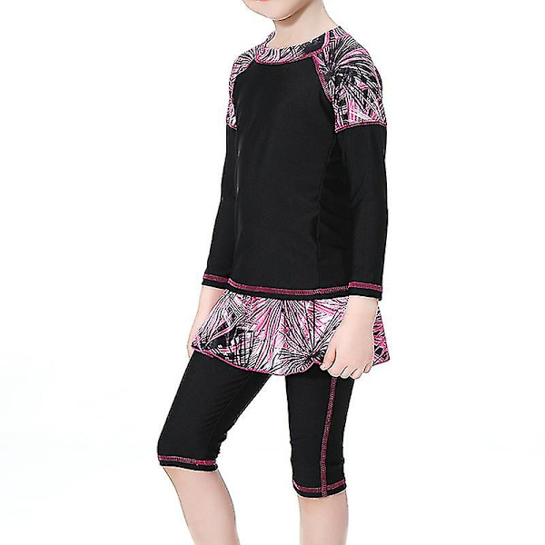 Kids Girls Islamic Muslim Modest Uimapuvut Black 5-6 Years