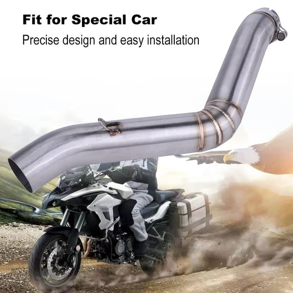Benelli TRK 502 motorsykkel eksosventil mellomrør modifikasjon