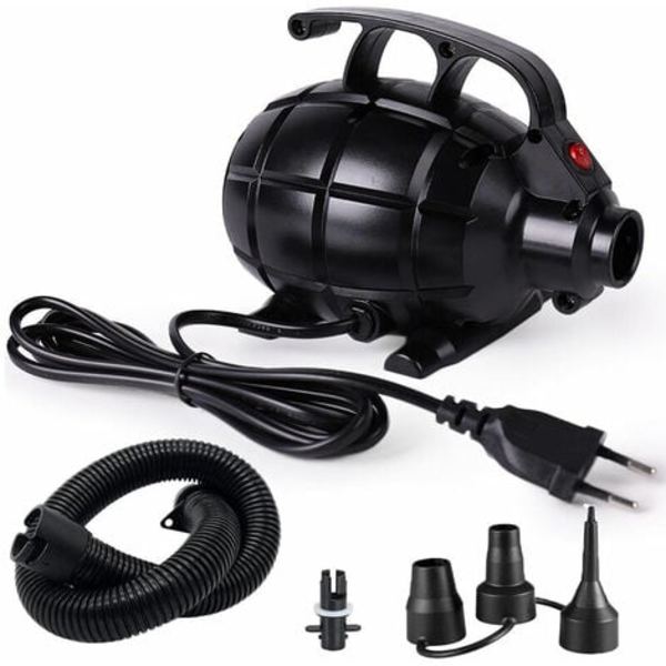 220V 600W luftkompressor Elektrisk luftpump Bärbar Hemluftsäng Luftspårpump Gymmattepump