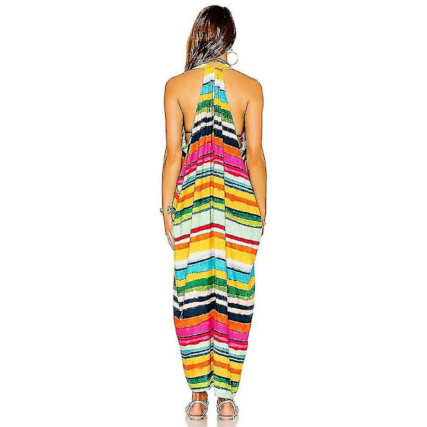 Värikäs Stripe Cardigan Beachwear Boho