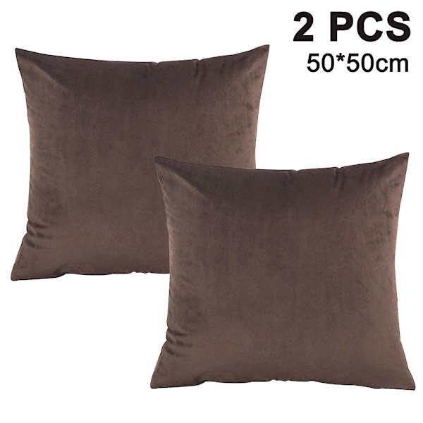 2 kpl pakkaus, vakosametti pehmeä koristeellinen neliönmuotoinen cover