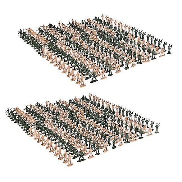 720 stykker/sæt plastik militær soldat actionfigur hær