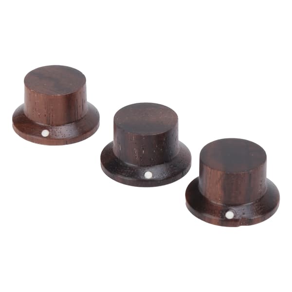 3 st Rosenträ Dome Lock Elgitarr Rattar GD414 Bas Ton Volymjusterare