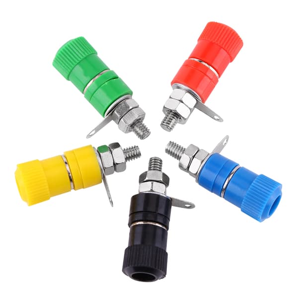 20 stk 4 mm bananplugg hun sokkel jack bindepost