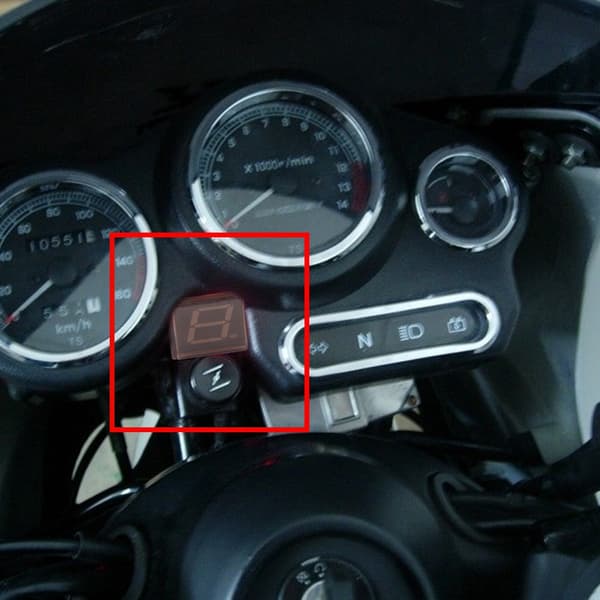 6-gears Digital Motorcykel Gear Indikator Display