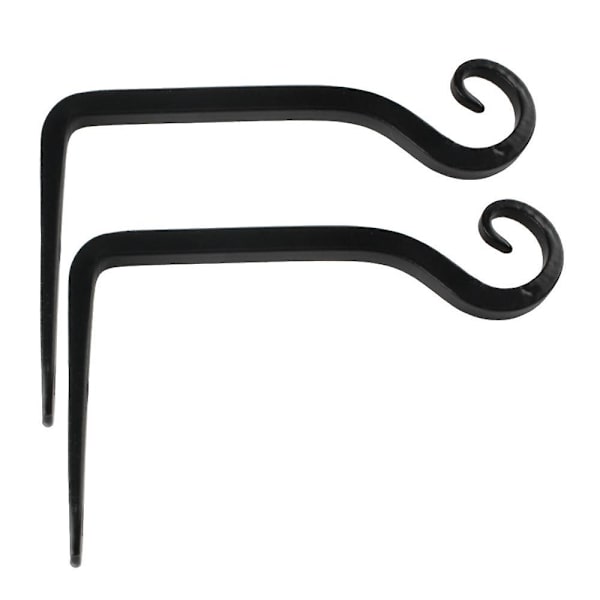 Kasvien pidike Kukat Ripustusteline Rautainen seinäkoukku Kukat Ripustettava seinäteline Koukut istutuskoneisiin Lintujen syöttölaitteet Lyhty Tuulikellot Seinävalot 4pcs Black