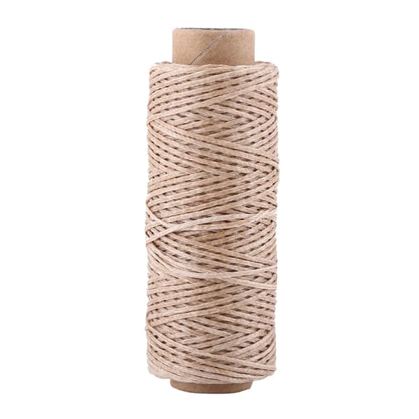 Vaxad tråd för läderhantverk (khaki)