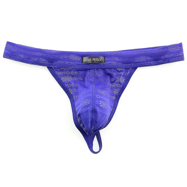 Menn Truser Sexy G-String Thong Underbukser Truser Undertøy Royal Blue S