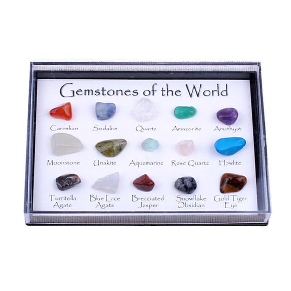 15 stk Miljøvennlige mineralsteiner uregelmessig form stein blandet mineralbergarter Dekor til hjemmet