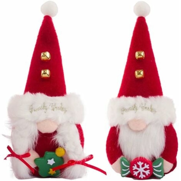 Gnome Plysch Figurine Dolls Guardian of Wealth Mjuk bomull Par Ornament Säsongsdekor för brickor Festtillbehör