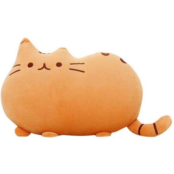 Sittdyna i 100 % bomull, plysch, Kawaii Cartoon, Smiley , katt, plysch, 16 White