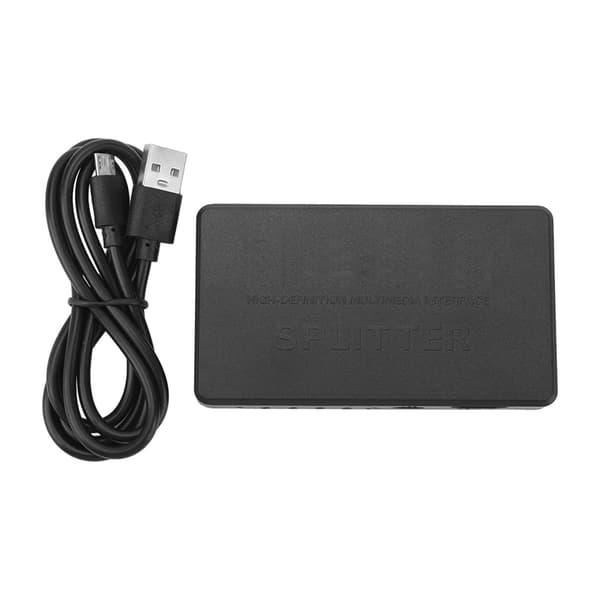 HDMI Splitter 1x4 4K 1080P Plug and Play Anti-interferens til stationær computer
