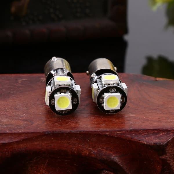 2 stk. Bil LED Dekoder Lampe Hvit Innvendig Erstatning Side Parkeringslys