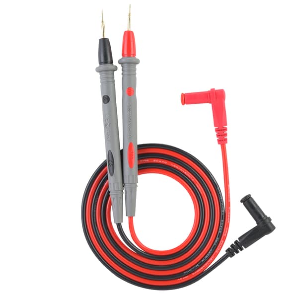 Digital multimeter testsladdar, 2 st nålspetssonder, 20A, 109 cm
