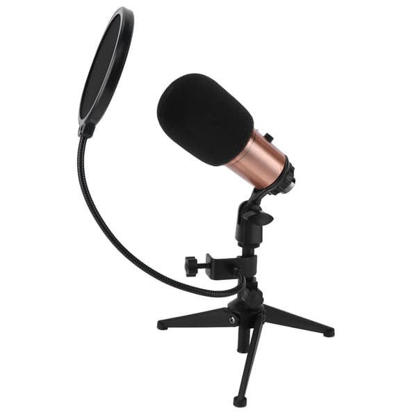 USB Kondensatormikrofon Kit Stativ Live Sändningsinspelningsutrustning