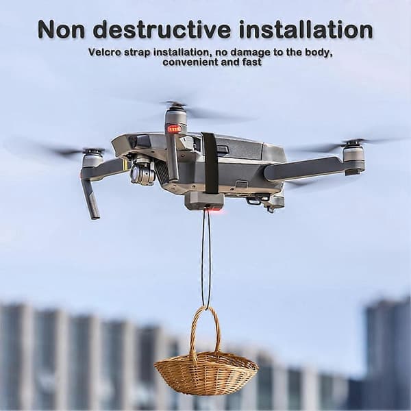 Drone Airdrop Kaster System 2.4 Fjernkontroll Generell Nyttelast Levering Kaster Luftdropper Enhet Drone Tilbehør Svart