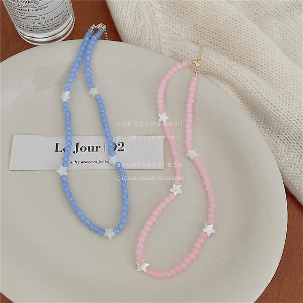 Halskjede Heart Stud Summer Outfit Motesmykker Ac1315
