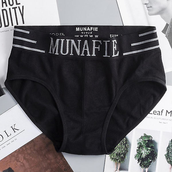 Miesten Munafie Brief Comfort Pehmeät Alusvaatteet Alushousut Stringit Black