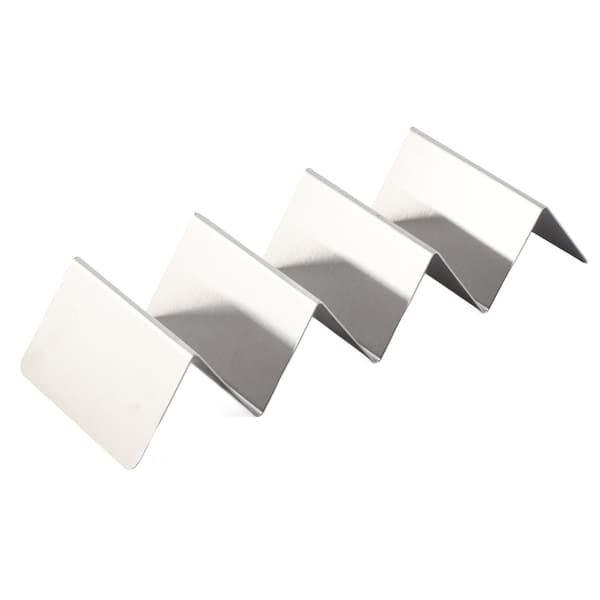 Rustfritt stål W-formet taco-holder stativbrett rustforebygging baking holder 4 taco