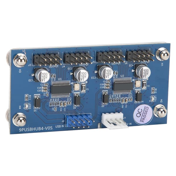 9-pinners USB-headerforlengelseskabel 1 til 4 USB 2.0 Hub-kontakt Datatilbehør