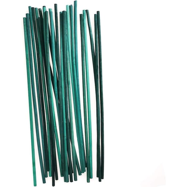 Plantestøttepinner Bambusblomstepinner - 12 tommers trestøtte for hageplanter (pakke med 100 stk)