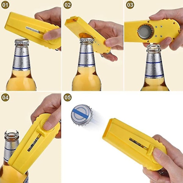 3 stk Cap Beer Opener Cap Utkaster med nøkkel