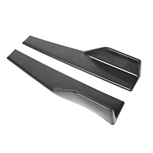 2 stk. Universal Bil Sideskørt Rocker Splitter Winglet Diffuser Kulfibertekstur