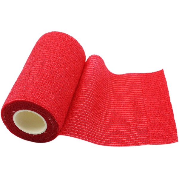 röd bandage elastisk självhäftande