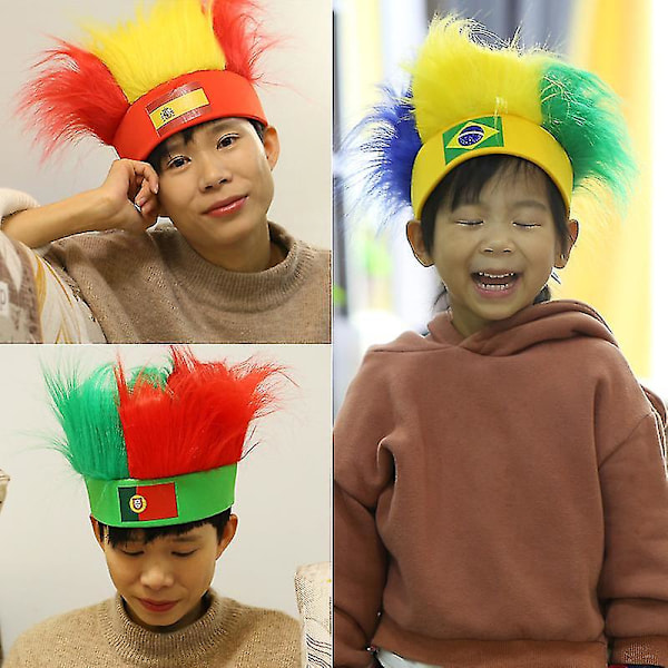 2022 World Cup Cheerleaders Fans Creative Personality Peruker Spain