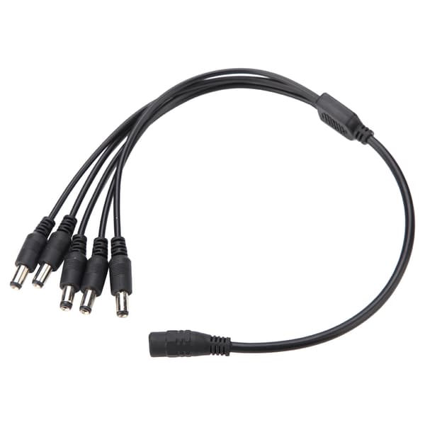 5,5x2,1 mm CCTV Kamera Strømkabel Splitter Adapter Kabel Forlengelse 1 Hunn til 2 Hann
